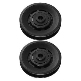 Roues De Poulie De Gymnastique Durables 2 Pièces - Résistantes À L'usure, Fonctionnement Fluide, Ajustement Universel, Performances Silencieuses, Entretien Facile - Améliorez Votre Équipement !