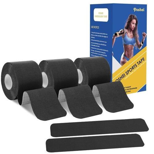 Ruban De Kinésiologie Prédécoupé ¿ Ruban Élastique Pour Le Sport, Soulageant La Douleur, Imperméable, Respirant, Adhésif Puissant, Application Facile, Sans Latex
