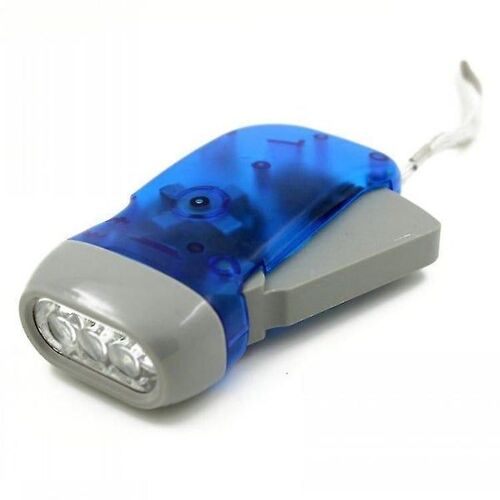 Lampe Torche Led À Pression Manuelle - Lampe De Poche Sans Pile Pour Le Camping, La Randonnée Et Les Situations D'urgence - 30 Minutes De Lumière Vive