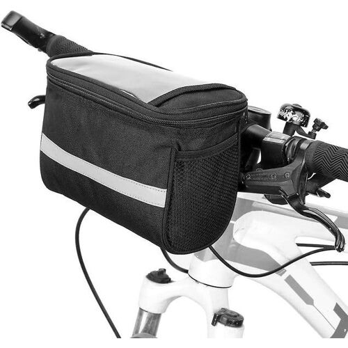 Sacoche De Vélo Étanche Pour Téléphone - Rangement Sur Le Cadre Avant Avec Plusieurs Poches, Isolation, Installation Facile Et Sécurité