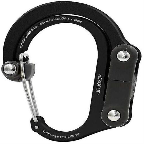 Mousqueton Multi-Usage Heroclip - Support Polyvalent Pour Sac, Sac À Main, Sac À Dos, Pour Les Voyages, Le Camping Et L'organisation Quotidienne