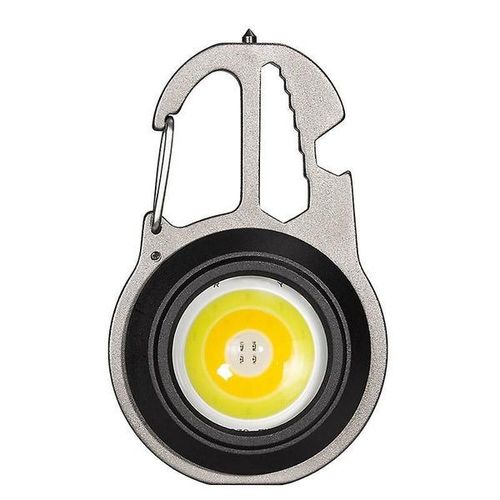 Lampe Torche Porte-Clés Multifonction Compacte Avec Tournevis Magnétique, Clé Et Marteau De Secours - Rechargeable Par Usb