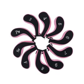 Lot De 10 Couvre-Clubs De Golf En Néoprène Résistant, Numérotés, Fermeture Éclair, Doux Et Anti-Rayures, Parfaits Pour La Protection Et Le Style De Votre Club