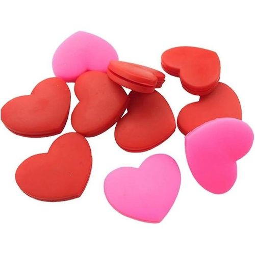 Amortisseurs De Vibrations En Silicone En Forme De C?ur Pour Le Tennis ¿ Lot De 6 Amortisseurs Pour Plus De Confort Et De Style Sur Le Court