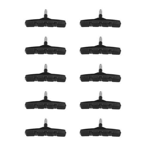 Lot De 10 Plaquettes De Frein À Double Composé Pour Étrier De Vélo - Puissance De Freinage Et Résistance Aux Intempéries Améliorées Pour Tous Les Vélos