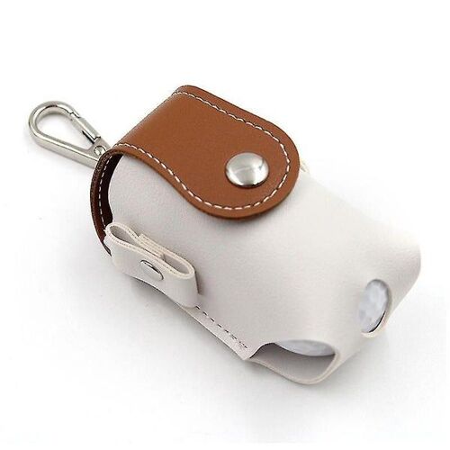 Sac De Rangement Compact En Cuir Pu Pour Balles De Golf ¿ Double Porte-Balles Portable Pour Une Fixation Facile Aux Sacs De Golf Ou Aux Sacs À Dos