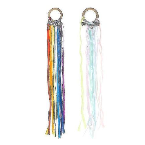 Lot De 2 Banderoles Dansantes En Bois Pour Tout-Petits - Cerfs-Volants À Main Colorés Avec Cloches Pour Un Jeu Actif Et Une Coordination, Parfaits Pour Les Nouveau-Nés Et Les Tout-Petits !