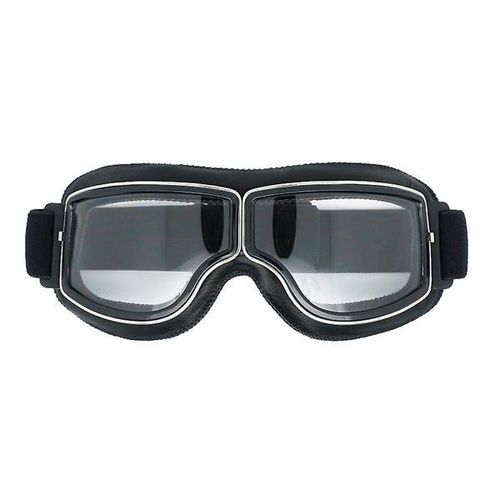 Lunettes De Moto Vintage - Anti-Rayures Pour La Conduite Et Le Ski, Verres Résistants Aux Chocs, Coupe Confortable, Bandeau Réglable