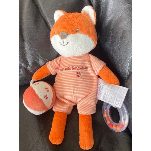 Doudou Renard Mots d'enfants - Collection mon petit Renardeau 25cm