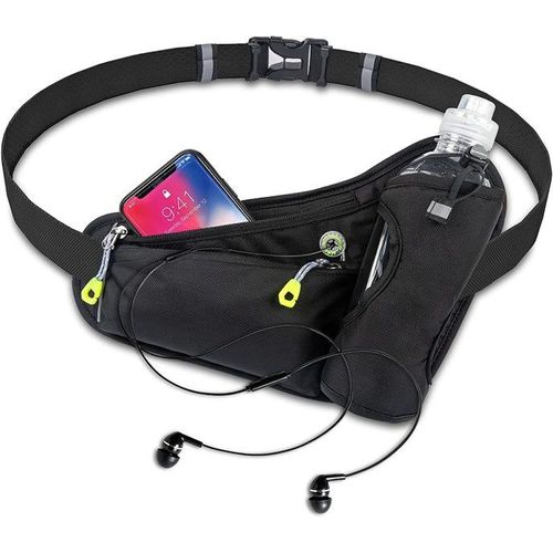 Ceinture D'hydratation Réglable Avec Porte-Bouteille Pour La Course, La Randonnée Et La Marche - Design Mains Libres, Confortable Et Réfléchissant