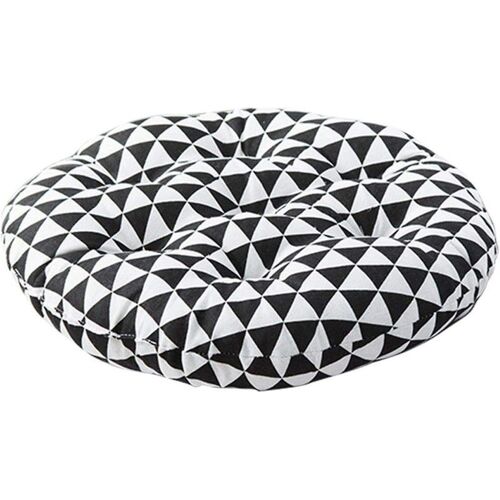 Coussin De Méditation Rond Ergonomique ¿ Siège De Yoga Confortable Pour La Maison Et Les Voyages, Coton Doux Et Lin, Entretien Facile, 42 X 42 Cm