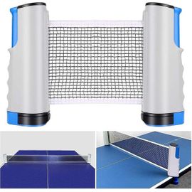 Filet De Ping-Pong Portable Réglable Et Polyvalent Pour Jeu Intérieur/Extérieur - Installation Facile, Conception Compacte, S'adapte À N'importe Quelle Table !