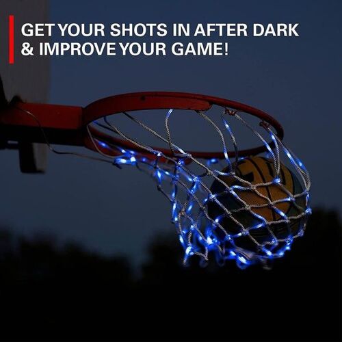 Glow & Play : Filet De Basket-Ball À Led - Couleurs Personnalisables, Installation Facile, Durabilité Robuste Pour S'amuser La Nuit !