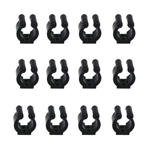 Lot De 12 Clips Polyvalents Pour Queues Et Cannes À Pêche ¿ Solution De Rangement Durable Pour Billard Et Matériel De Pêche