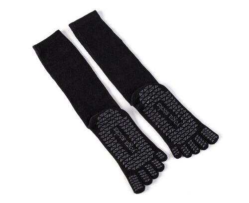 Chaussettes De Yoga Unisexes À Cinq Orteils ¿ Antidérapantes, Extensibles, Protectrices Et Respirantes En Coton Pour Hommes Et Femmes ¿ Parfaites Pour Le Yoga Et Le Fitness