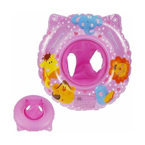 Bouée De Natation Mignonne Pour Bébé Avec Coussin De Bouée - Entraîneur De Natation Gonflable Pour Tout-Petits Avec Des Motifs De Dessins Animés - Jeu D'eau Sûr Et Amusant !