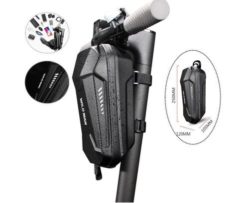 Sac Étanche Pour Trottinette Électrique ¿ Pochette Durable En Eva Et Fibre De Carbone Pour Accessoires De Vélo, Capacité De 2 L, Installation Facile