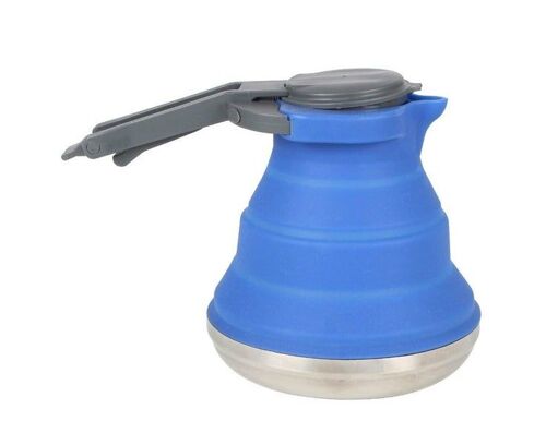 Bouilloire De Voyage Pliable Wildtrak 1,5 L ¿ Légère, Portable, Sans Bpa Pour Le Camping Et Les Pique-Niques ¿ Design Compact En Bleu