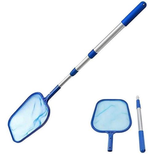 Épuisette télescopique pour piscine à mailles fines : élimination facile des feuilles et débris pour des piscines d'une propreté éclatante