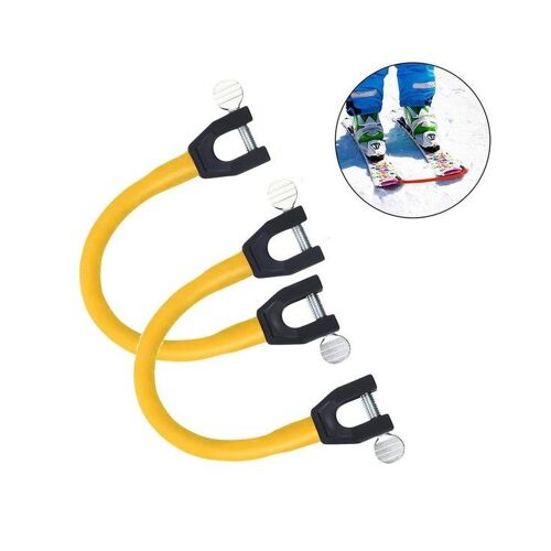 Ensemble De Connecteurs De Pointes De Ski Pour Enfants - Cale De Contrôle De Vitesse Pour Skieurs Débutants - Pack De 2 - Améliorez L'équilibre Et La Confiance Sur Les Pistes !