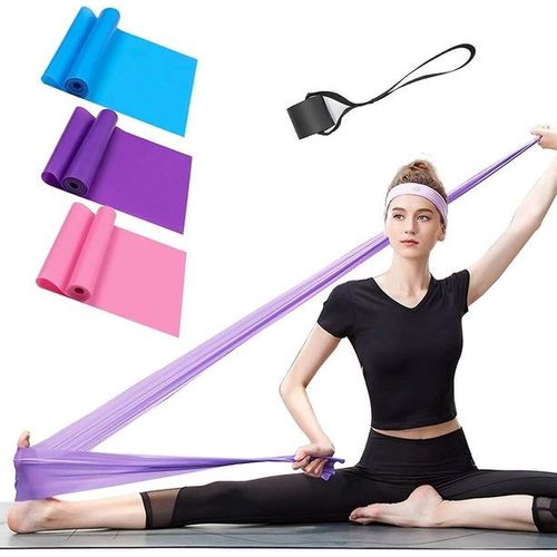 Lot De 3 Bandes De Résistance Professionnelles ¿ Bandes Élastiques En Latex Durables Pour La Maison, La Salle De Sport, Le Yoga Et Le Fitness