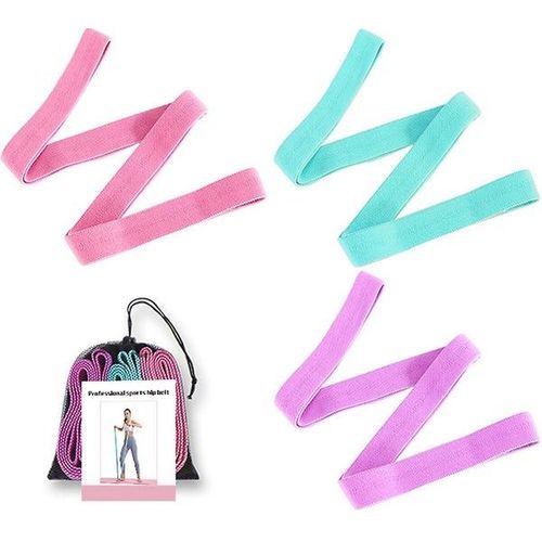 Bandes De Résistance Antidérapantes Polyvalentes Pour Les Cuisses, Les Hanches, Les Fesses Et Les Jambes - 3 Niveaux De Résistance, Tissu Durable, Kit De Fitness Portable