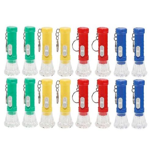 Lot De 16 Mini Lampes De Poche Porte-Clés ¿ Lampes Led Durables, Élégantes Et Portables Pour Sacs, Sacs À Dos Et Cadeaux