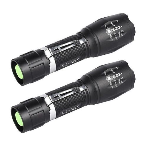 Ensemble de lampes de poche LED compactes ultra-lumineuses - Durables, résistantes à l'eau, parfaites pour les aventures en plein air et les situations d'urgence