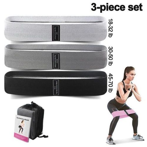 Ensemble De Bandes De Résistance Polyvalentes Pour Exercices Fessiers - Comprend Un Guide D'instructions Et Un Sac De Transport - 3 Niveaux De Résistance, Conception Antidérapante