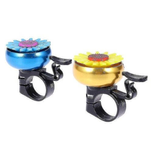 Sonnette De Vélo Pour Enfants En Forme De Tournesol ¿ Lot De 2 Klaxons De Vélo Durables En Alliage D'aluminium Pour Plus De Sécurité Et De Style Sur Les Vélos Pour Enfants