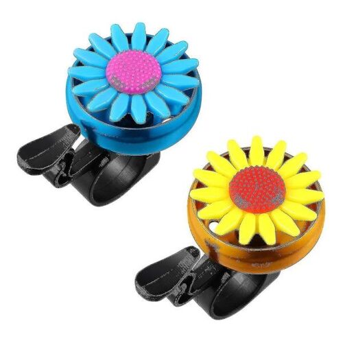 Lot De 2 Sonnettes De Vélo Tournesol Pour Enfants - Durables, Son Clair, Installation Facile, Design Amusant Pour La Sécurité Et Le Style Sur N'importe Quel Vélo !