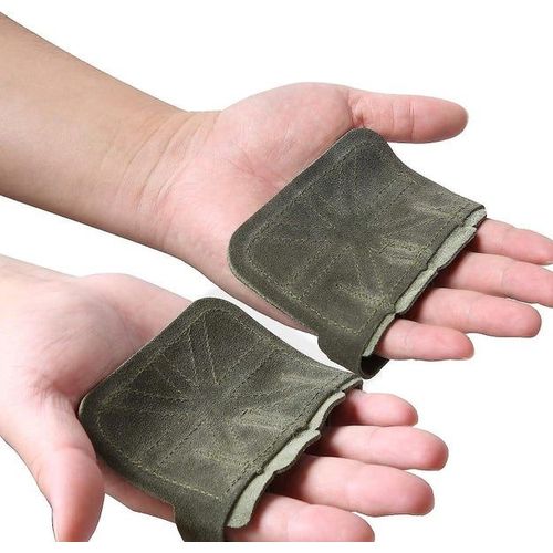 Coussinets Antidérapants Haut De Gamme Pour L'haltérophilie Et Le Cross-Training - Conception À Boucle À Quatre Doigts, Cuir De Vachette, Confort Et Force De Préhension Améliorés
