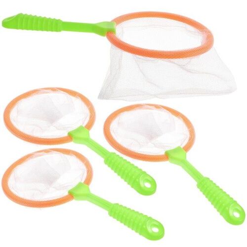 Lot De 4 Filets Télescopiques Pour Papillons Et Pêche Pour Enfants - Ensemble De Jeu D'extérieur Léger Pour L'exploration De La Nature Et Le Plaisir Du Bain !
