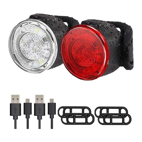 Ensemble D'éclairages Led Ultra-Lumineux Rechargeables Par Usb Pour Vélo - Éclairages De Sécurité Avant Et Arrière Pour La Conduite De Jour Comme De Nuit, Étanches Et Faciles À Installer