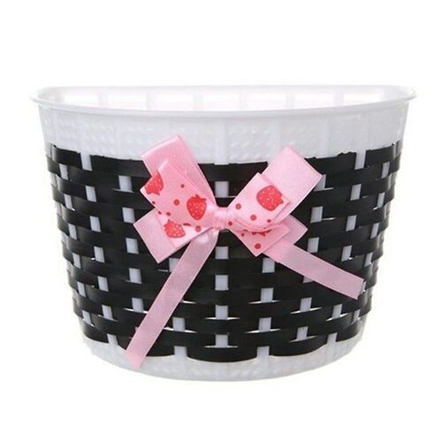 Charmant Panier De Vélo Pour Enfants Avec Noeud - Durable, Flexible, Facile À Installer, Parfait Pour Les Jouets Et Les Collations - Idéal Pour Les Jeunes Filles !