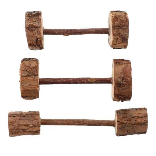 Lot De 3 Jouets À Mâcher En Forme D'haltères Matatabi Pour Chats - Santé Dentaire Et Jeux Amusants Pour Chatons - Ensemble De Bâtonnets Molaires