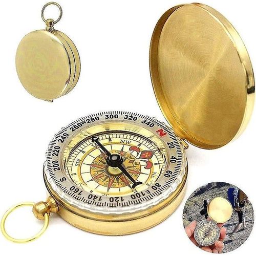 Boussole De Poche Éclairée : Outil De Navigation Durable, Étanche Et Précis Pour La Randonnée, Le Camping Et Les Aventures En Plein Air