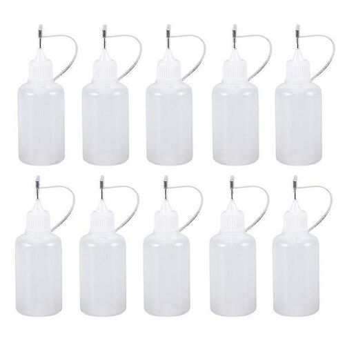 Lot De 20 Flacons De Colle De Précision De 30 Ml Pour Travaux Manuels, Quilling Et Bricolage ¿ Applicateur Facile À Presser Avec Bouchons Sécurisés