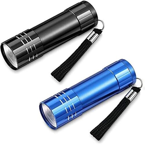Mini Lampe Torche De Poche Ultra Lumineuse ¿ Lot De 2 Lampes Torches Led Étanches, Format Compact De 10 Cm Pour Le Camping, La Randonnée Et Les Situations D'urgence