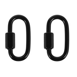 Lot De 2 Connecteurs De Sécurité Robustes En Acier Inoxydable Pour Le Camping, L'escalade Et Les Activités De Plein Air - Résistants À La Rouille Et Durables