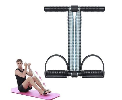 Corde À Résistance À Double Ressort Pour Abdominaux - Équipement De Fitness Polyvalent À Pédale Pour Exercices Du Tronc, Des Bras Et Des Jambes