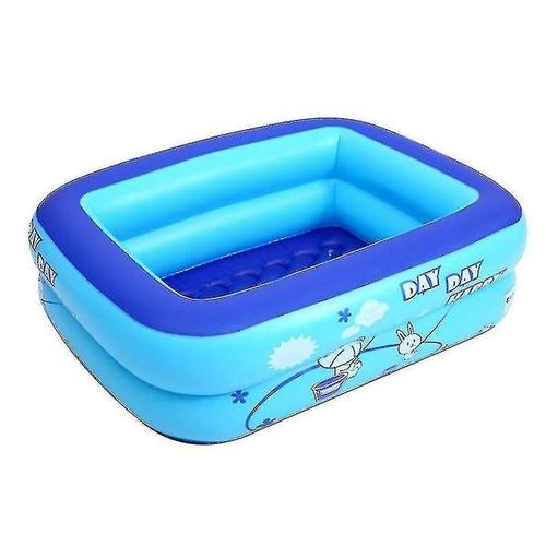 Piscine gonflable pour enfants - Baignoire portable pour le jardin, pour un bain amusant et sûr, bleu ciel, PVC durable, conception antidérapante, installation facile