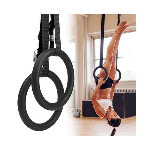 Anneaux De Gymnastique Réglables De Qualité Supérieure Pour Le Fitness À Domicile - Outil De Musculation Pour Le Haut Du Corps Et Le Tronc - Lot De 2