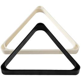 Lot de 2 supports triangulaires de billard durables ¿ Supports de boules de billard légers en ABS pour des pauses parfaites ¿ Idéal pour la maison, les clubs et les cadeaux