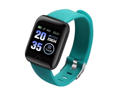 Bracelet Connecté 116plus Hr - Étanche, Avec Fréquence Cardiaque, Pression Artérielle, Suivi Du Sommeil Et Notifications