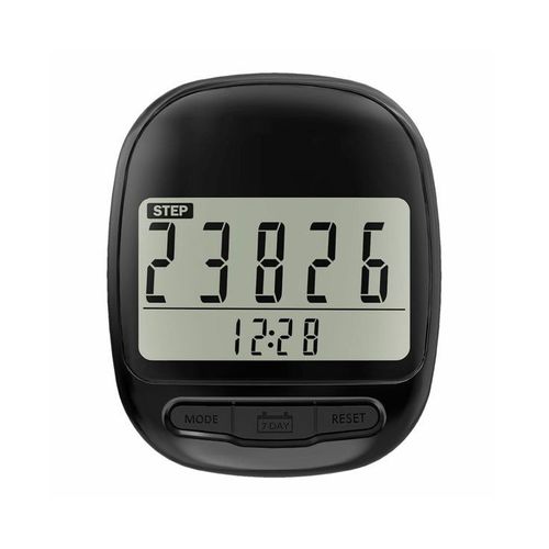 Podomètre Lcd À Pince Avec Grand Écran, Horloge Et Double Ligne Pour Les Pas Et Les Calories - Parfait Pour Tous Les Âges