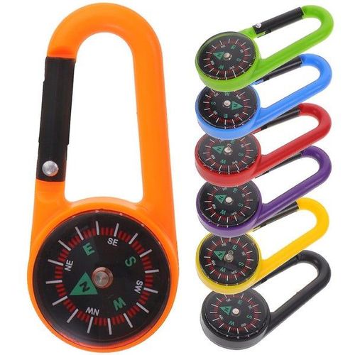 Lot De 12 Boussoles À Mousqueton Portables - Couleurs Assorties Pour Les Aventures En Plein Air, La Randonnée, Le Camping Et Plus Encore !