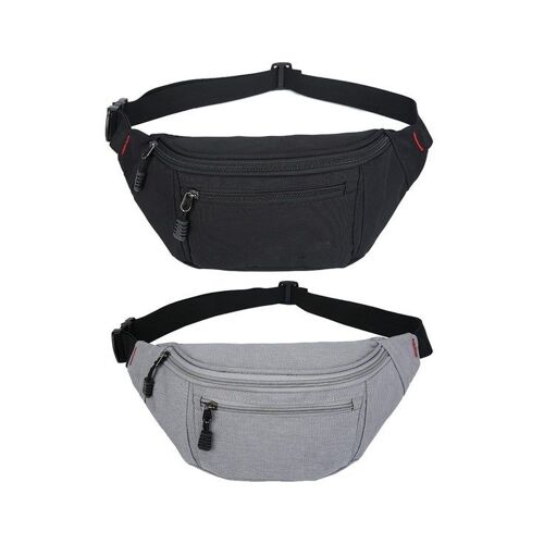 Sacs banane imperméables pour hommes et femmes - Lot de 2 sacs banane de sport pour voyage, randonnée, course à pied avec bretelles réglables et poches multiples