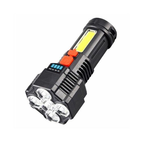 Lampe Torche Led Rechargeable 5 En 1 Ultra-Lumineuse - Étanche, Longue Portée, Multi-Modes Pour La Maison Et Les Aventures En Plein Air