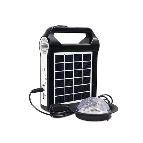 Lampe torche compacte à énergie solaire avec batterie 18650 ¿ Éclairage extérieur portable pour le camping, la randonnée et les urgences